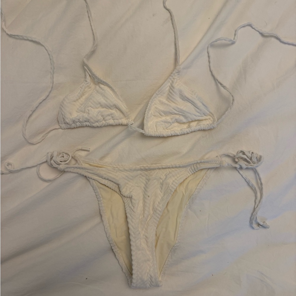 Triangl Swimwear Cream Bikini Set